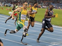 Oscar Pistorius im Semifinale